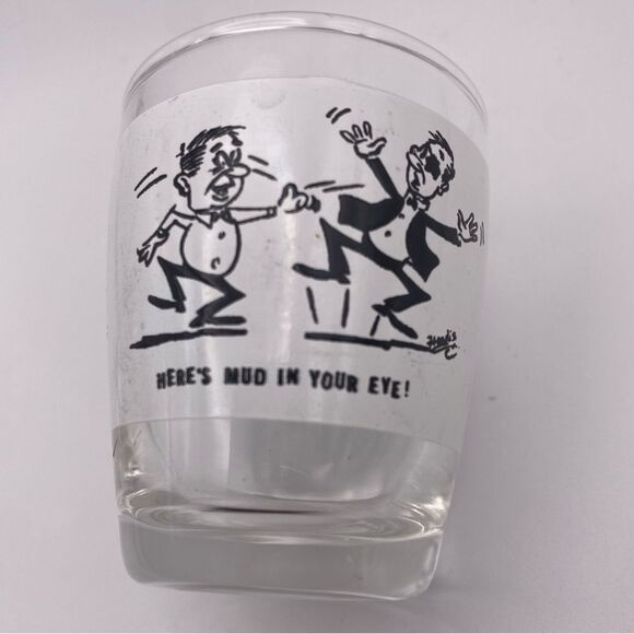 Vintage Anchor Hocking Funny Shot Glasses (2) - Picture 2 of 4